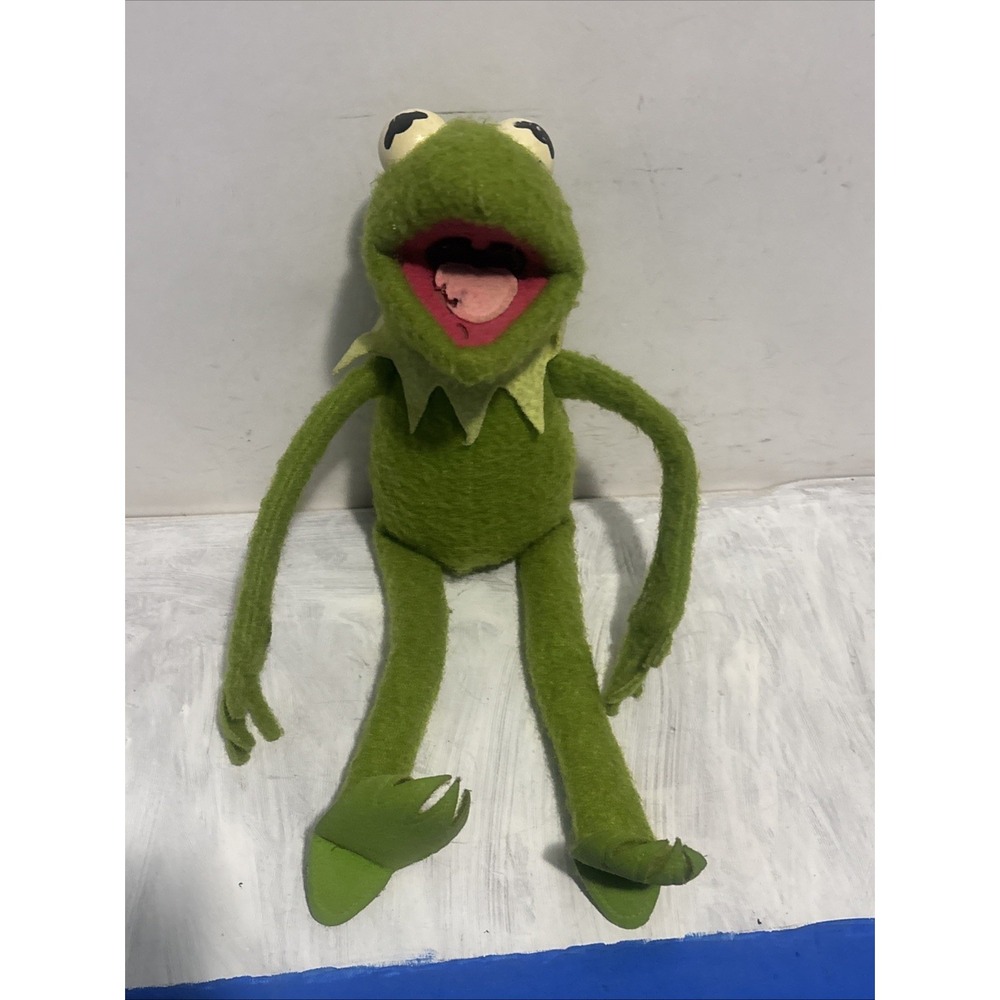 Vintage Kermit the Frog 1976 Fisher Price Jim Henson Muppets Plush Doll 850